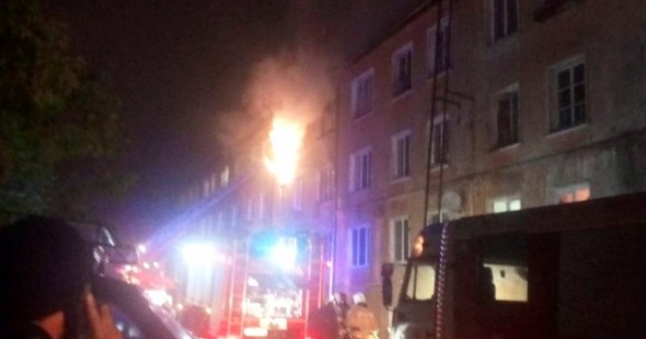 Квартира загорелась в четырехэтажке в Кашире-2